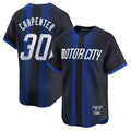 Davalo D.Tigers #30 Kerry Carpenter Player Navy City Connect Home Limited Stitched Jerseys