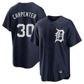Davalo D.Tigers #30 Kerry Carpenter Player Navy Game Home Stitched Jerseys