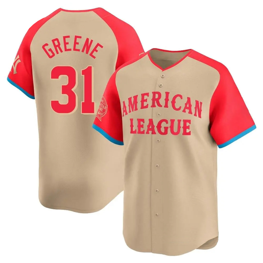 Davalo D.Tigers #31 Riley Greene Player Cream Limited American League All-Star Game Stitched Jerseys
