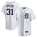 Davalo D.Tigers #31 Riley Greene Player White Home Game Stitched Jerseys