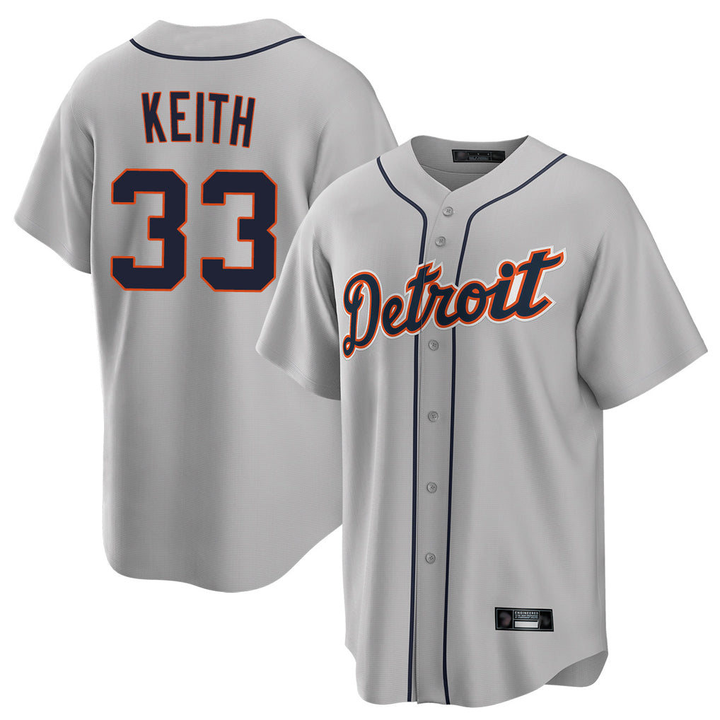 Davalo D.Tigers #33 Colt Keith Player Gray Home Limited Stitched Jerseys