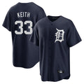 Davalo D.Tigers #33 Colt Keith Player Navy Game Home Stitched Jerseys