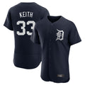 Davalo D.Tigers #33 Colt Keith Player Navy Limited Elite Home Stitched Jerseys