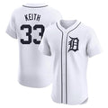 Davalo D.Tigers #33 Colt Keith Player White Limited Elite Home Stitched Jerseys