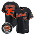 Davalo D.Tigers #35 Justin Verlander Player Black Limited Home Stitched Jerseys