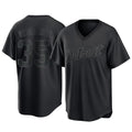 Davalo D.Tigers #35 Justin Verlander Player Black T-shirt Home Game Stitched Jerseys
