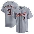 Davalo D.Tigers #3 Alan Trammell Player Gray Home Limited Stitched Jerseys