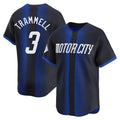 Davalo D.Tigers #3 Alan Trammell Player Navy City Connect Home Limited Stitched Jerseys