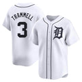 Davalo D.Tigers #3 Alan Trammell Player White Home Limited Stitched Jerseys