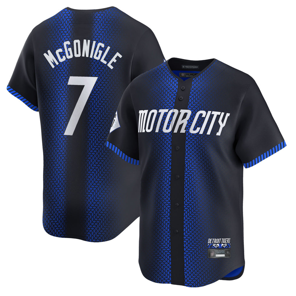 Davalo D.Tigers #7 Kevin McGonigle Player Navy City Connect Home Limited Stitched Jerseys