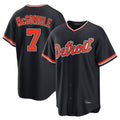 Davalo D.Tigers #7 Kevin McGonigle Player Navy Home Game Stitched Jerseys