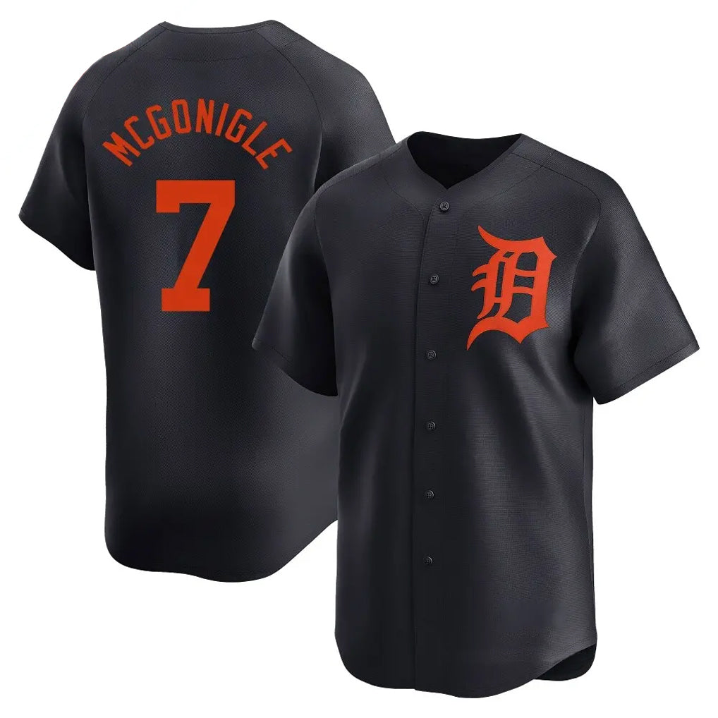 Davalo D.Tigers #7 Kevin McGonigle Player Navy Home Limited Stitched Jerseys