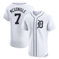 Davalo D.Tigers #7 Kevin McGonigle Player White Limited Elite Home Stitched Jerseys