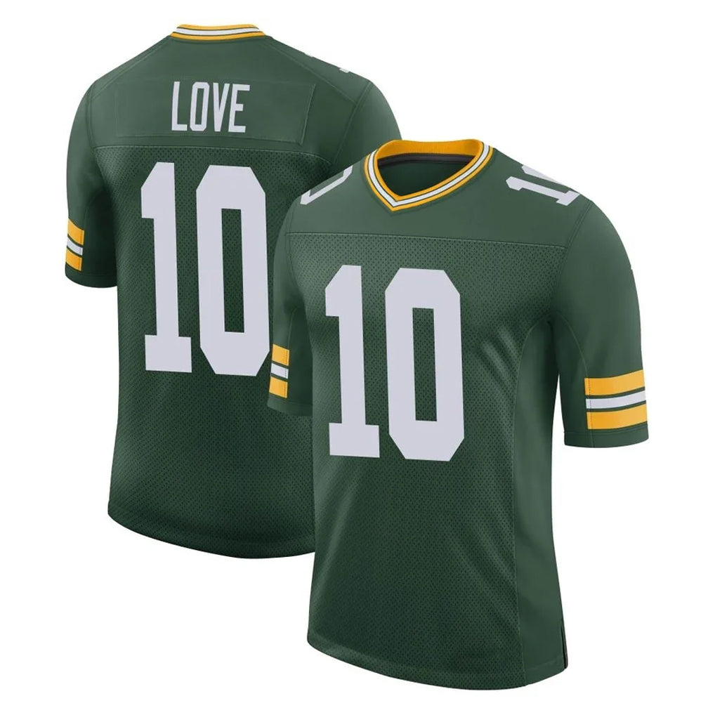 Davalo GB.Packers #10 Jordan Love Player Green Limited Classic Home Game Stitched Jerseys