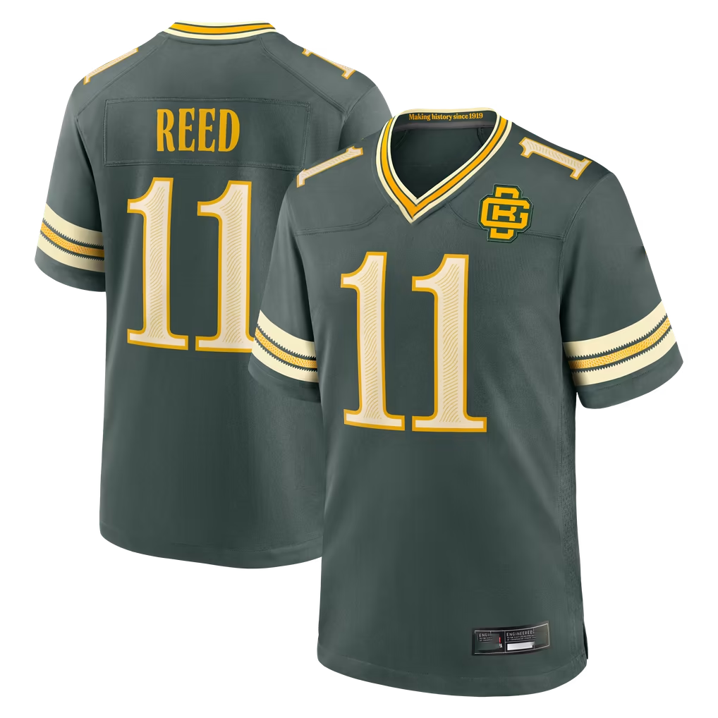 Davalo GB.Packers #11 Jayden Reed Green  2026 Rivalries Collection Game Stitched Jerseys