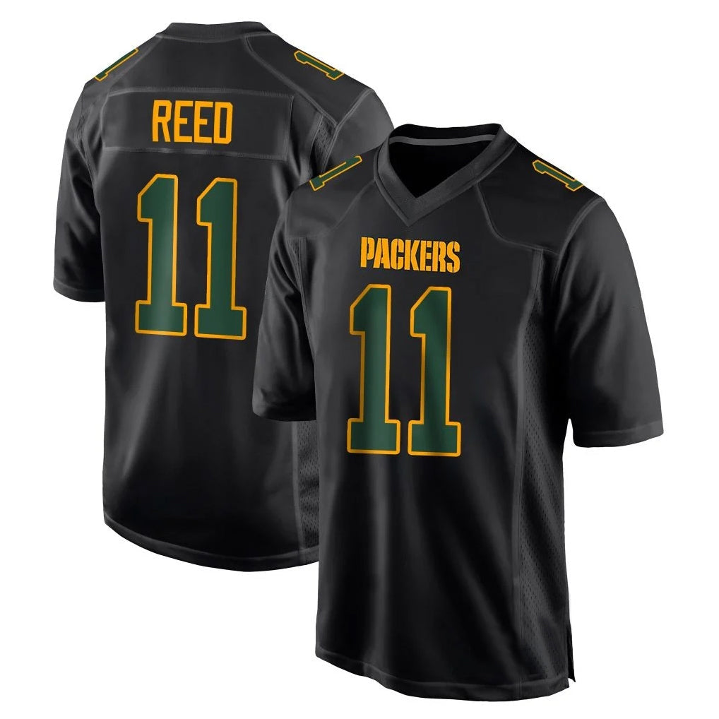 Davalo GB.Packers #11 Jayden Reed Player Black Fashion Home Game Stitched Jerseys