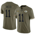 Davalo GB.Packers #11 Jayden Reed Player Olive Salute To Service Limited Stitched Jerseys