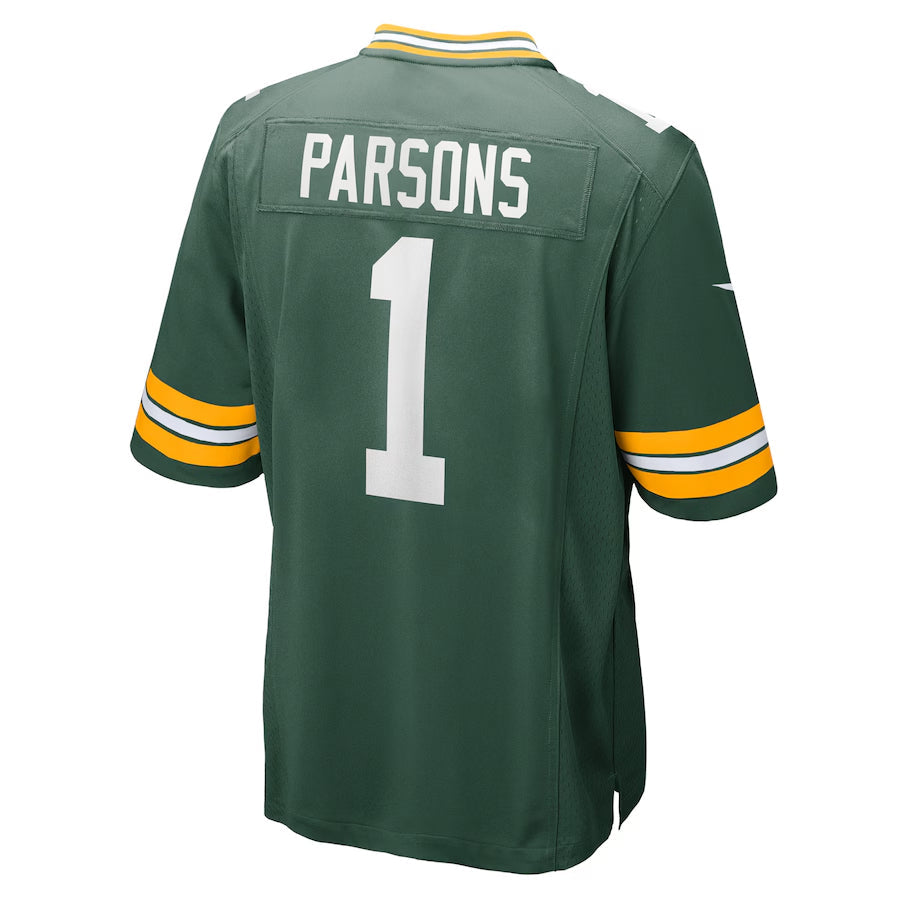 Davalo GB.Packers #1 Micah Parsons Player Green Home Game Stitched Jerseys