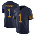 Davalo GB.Packers #1 Micah Parsons Player Navy The 1923 Classic Vapor F.U.S.E. Home Game Stitched Jerseys