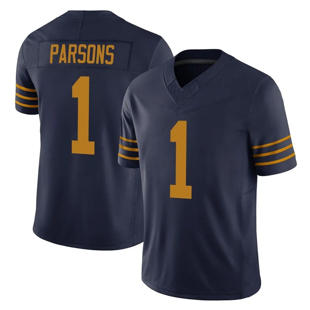 Davalo GB.Packers #1 Micah Parsons Player Navy The 1923 Classic Vapor F.U.S.E. Home Game Stitched Jerseys