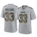 Davalo GB.Packers #33 Evan Williams Player Gray Atmosphere Fashion Home Game Stitched Jerseys