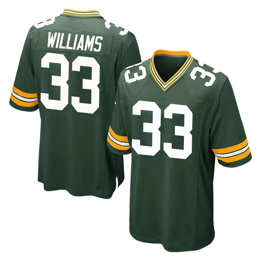 Davalo GB.Packers #33 Evan Williams Player Green Home Game Stitched Jerseys