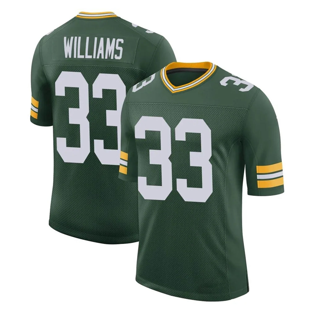 Davalo GB.Packers #33 Evan Williams Player Green Limited Classic Home Game Stitched Jerseys