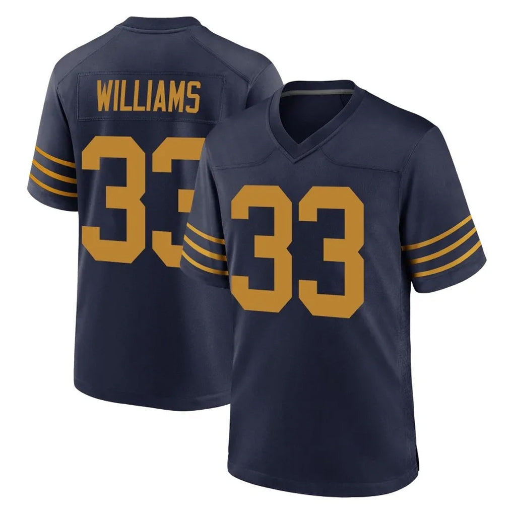 Davalo GB.Packers #33 Evan Williams Player Navy The 1923 Classic Home Game Stitched Jerseys