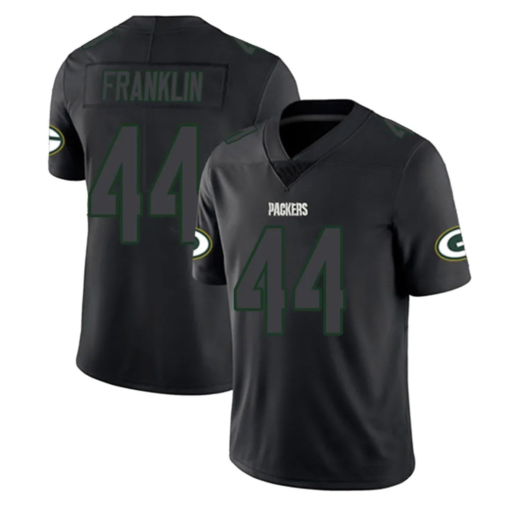 Davalo GB.Packers #44 Zaire Franklin Player Black Impact Limited Home Game Stitched Jerseys