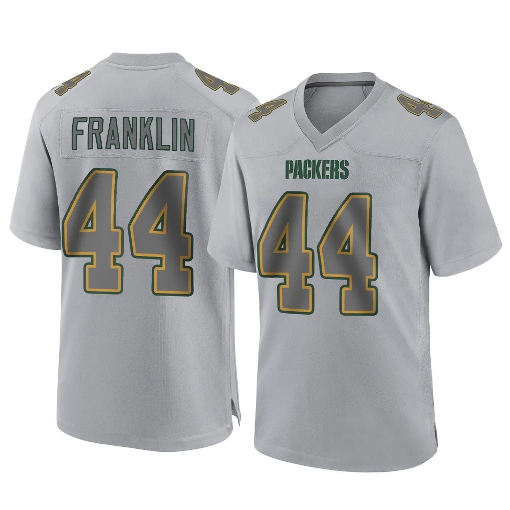 Davalo GB.Packers #44 Zaire Franklin Player Gray Atmosphere Fashion Home Game Stitched Jerseys