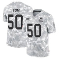 Davalo GB.Packers #50 Zach Tom Player Arctic Camo Salute To Service Limited Stitched Jerseys