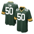 Davalo GB.Packers #50 Zach Tom Player Green Home Game Stitched Jerseys