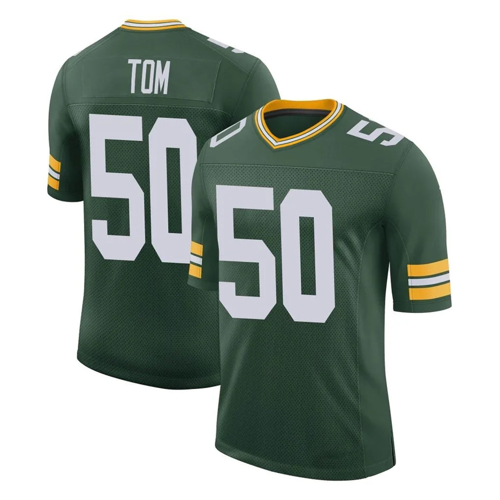 Davalo GB.Packers #50 Zach Tom Player Green Limited Classic Home Game Stitched Jerseys