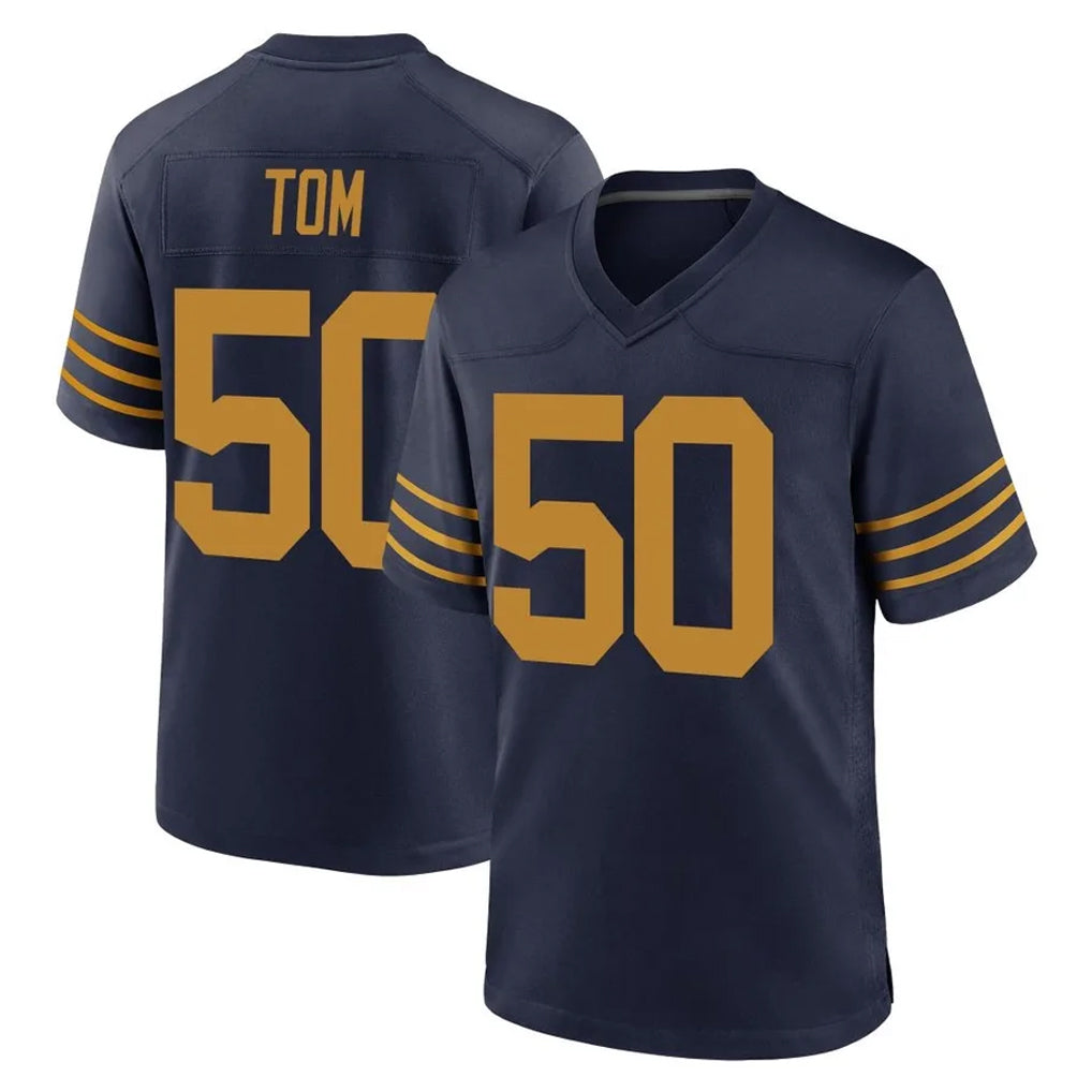 Davalo GB.Packers #50 Zach Tom Player Navy The 1923 Classic Home Game Stitched Jerseys