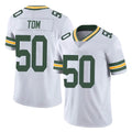 Davalo GB.Packers #50 Zach Tom Player White Vapor Untouchable Limited Home Game Stitched Jerseys