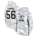 Davalo GB.Packers #56 Edgerrin Cooper Player Arctic Camo Salute to Service Hoodies Limited Game Stitched Jerseys