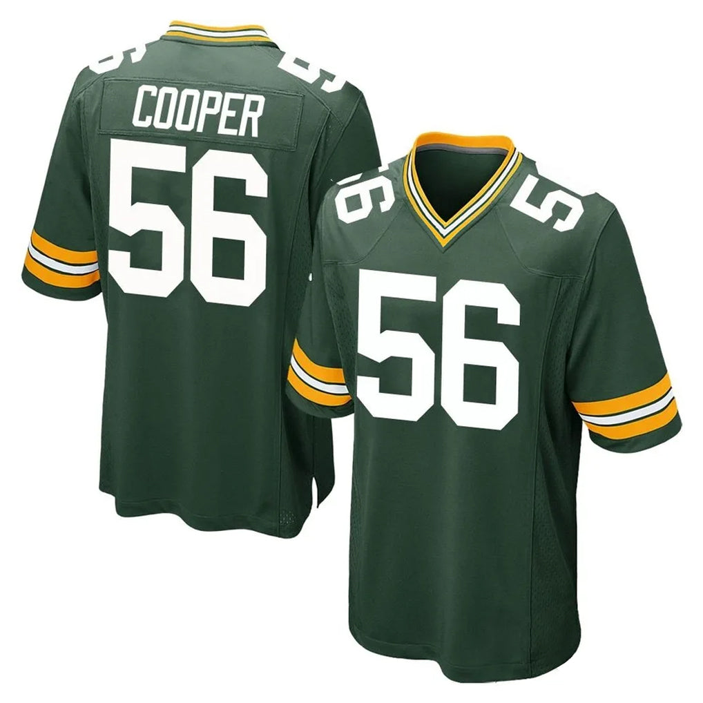 Davalo GB.Packers #56 Edgerrin Cooper Player Green Home Game Stitched Jerseys
