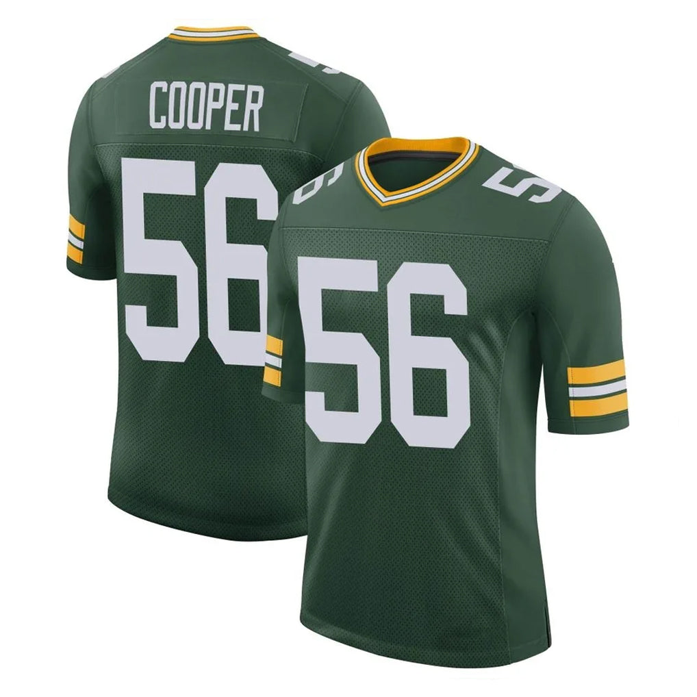 Davalo GB.Packers #56 Edgerrin Cooper Player Green Limited Classic Home Game Stitched Jerseys