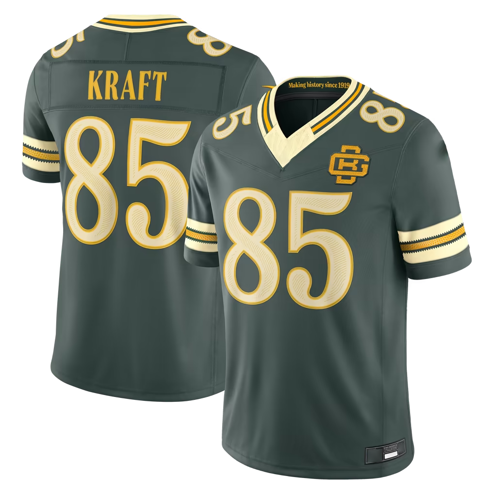 Davalo GB.Packers #85 Tucker Kraft Green 2026 Rivalries Collection Limited Stitched Jerseys