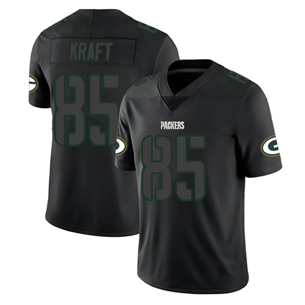 Davalo GB.Packers #85 Tucker Kraft Player Black Impact Limited Home Game Stitched Jerseys