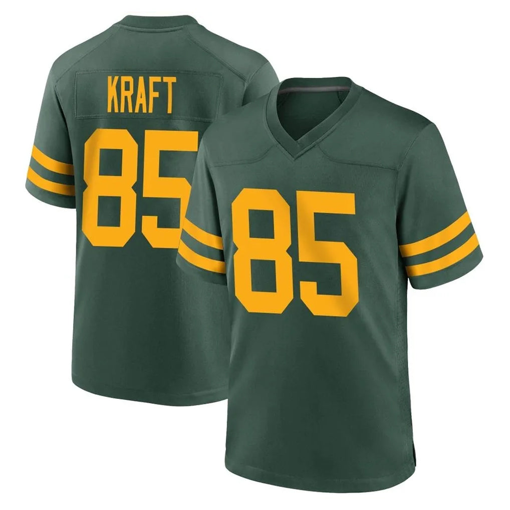 Davalo GB.Packers #85 Tucker Kraft Player Green Alternate Home Game Stitched Jerseys
