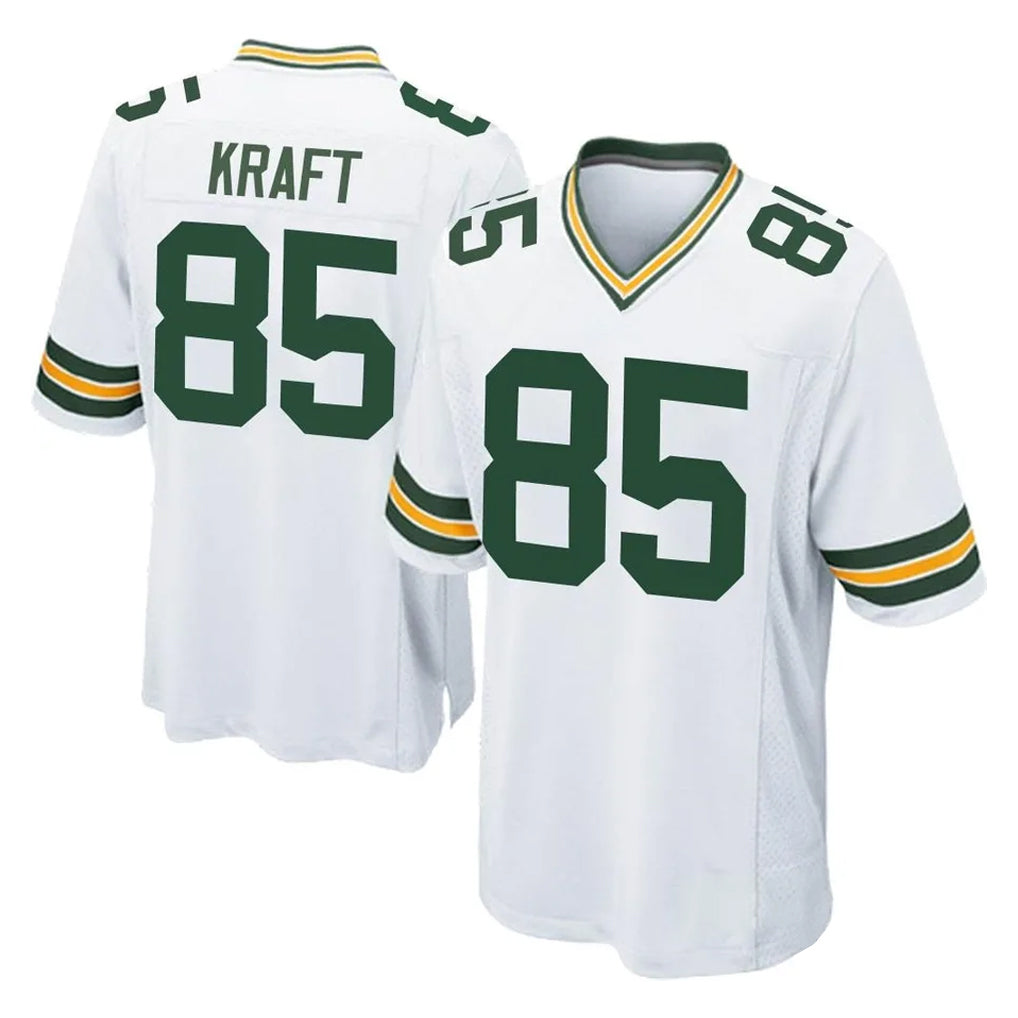 Davalo GB.Packers #85 Tucker Kraft Player White Home Game Stitched Jerseys
