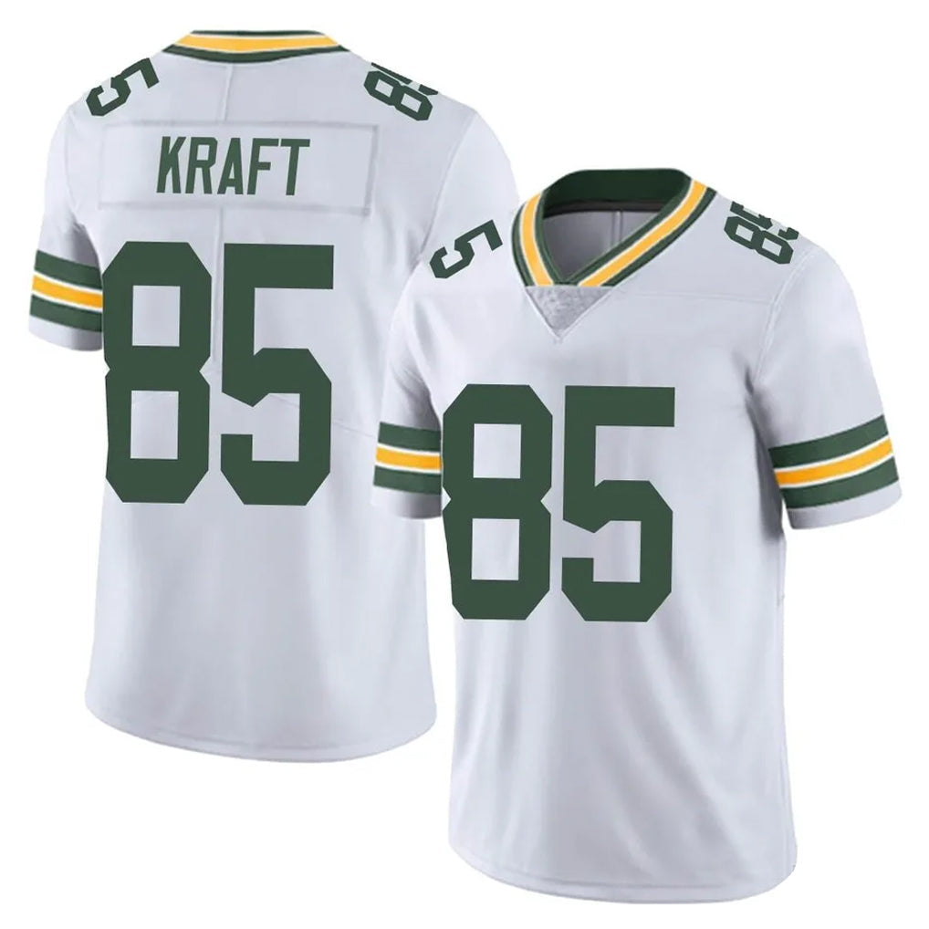 Davalo GB.Packers #85 Tucker Kraft Player White Vapor Untouchable Limited Home Game Stitched Jerseys