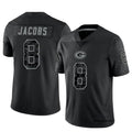 Davalo GB.Packers #8 Josh Jacobs Player Black RFLCTV Limited Stitched Jerseys