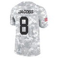 Davalo GB.Packers #8 Josh Jacobs Player Limited Arctic Camo Salute to Service Stitched Jerseys