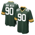 Davalo GB.Packers #90 Lukas Van Ness Player Green Home Game Stitched Jerseys