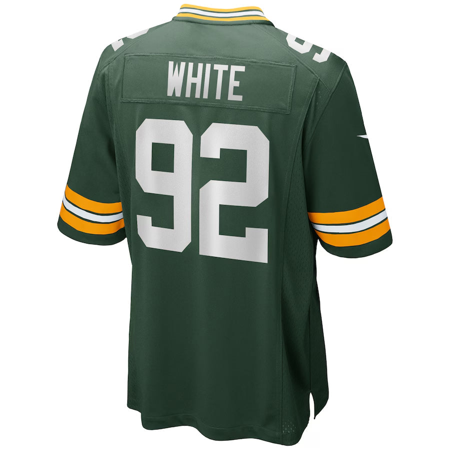 Davalo GB.Packers #92 Reggie White Player Green Home Game Stitched Jerseys
