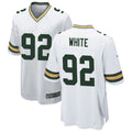 Davalo GB.Packers #92 Reggie White Player White Home Game Stitched Jersey