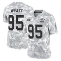 Davalo GB.Packers #95 Devonte Wyatt Player Arctic Camo Salute To Service Limited Stitched Jerseys