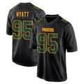 Davalo GB.Packers #95 Devonte Wyatt Player Black Fashion Home Game Stitched Jerseys